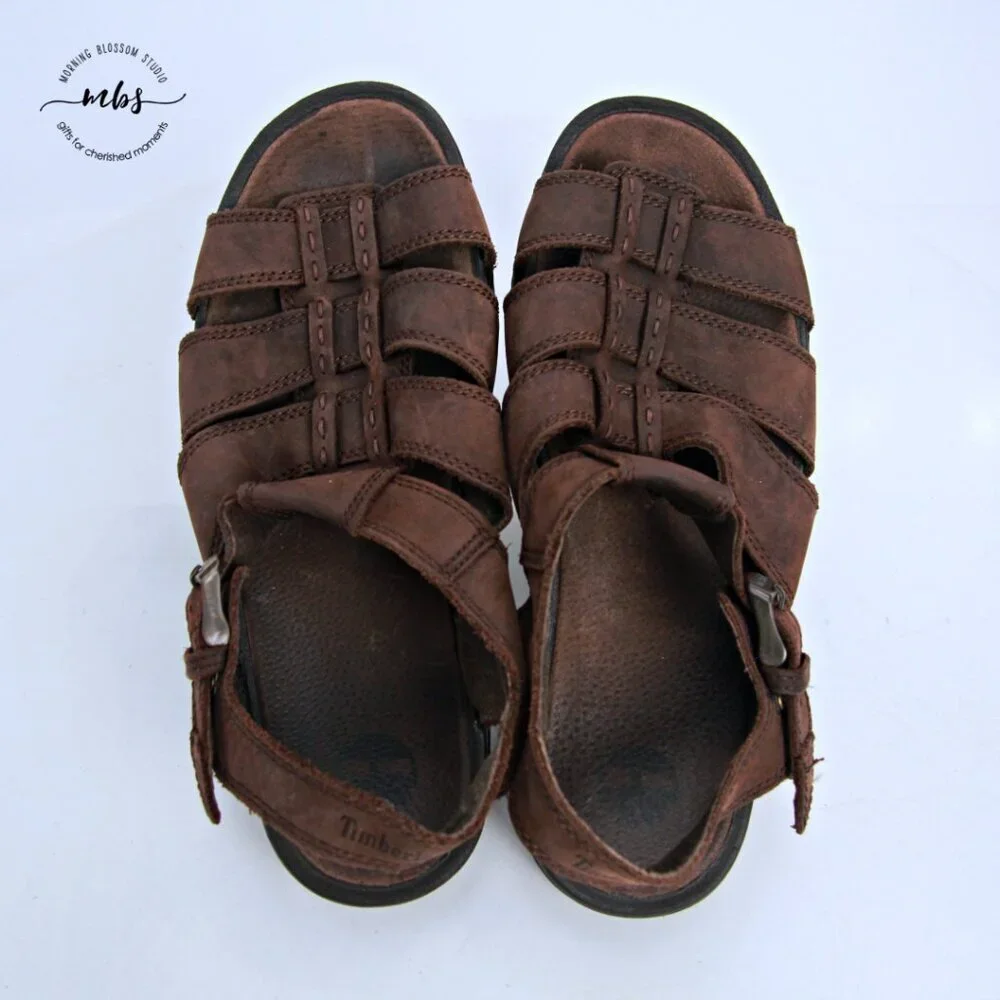 Timberland Leather Sandals‎ Brown Men 11